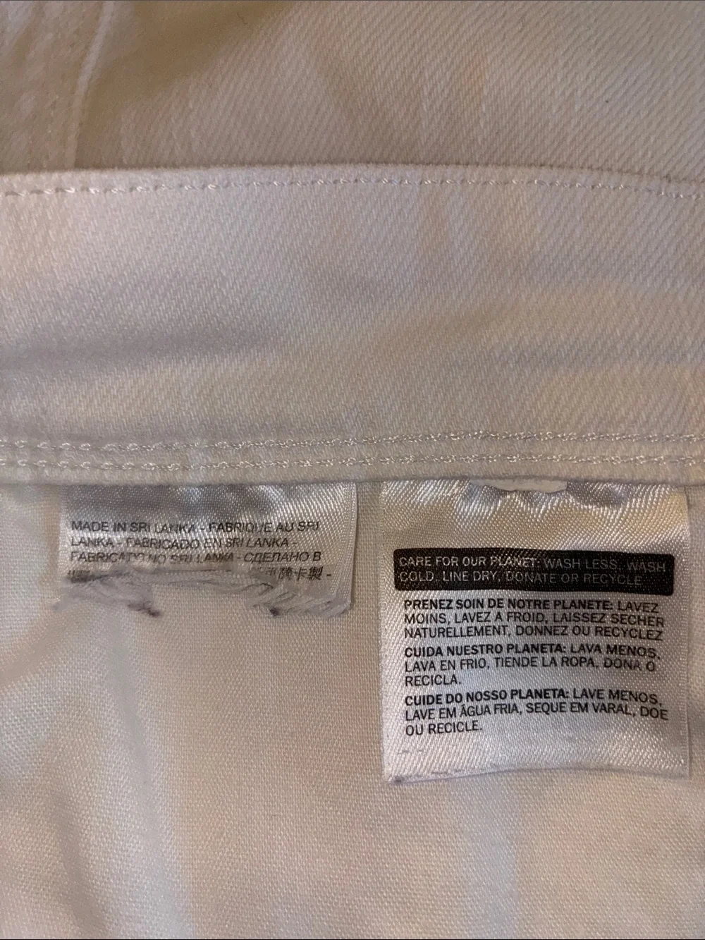 Levi's White Denim Jean Shorts